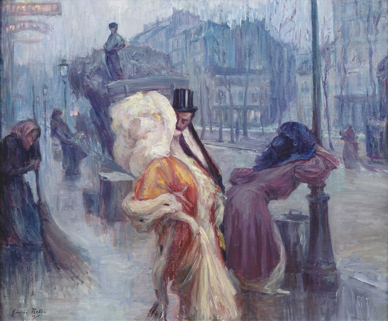 Dawn, Leaving the Restaurant in Montmartre, 1906 alkotó: Georges Redon