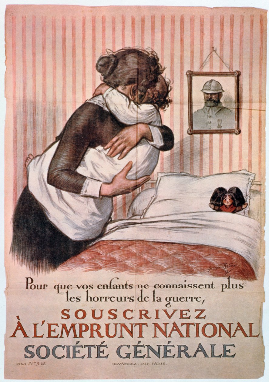 A nemzeti kölcsön plakátja, 1. világháború, Franciaország (lásd még: 182121) alkotó: Georges Redon