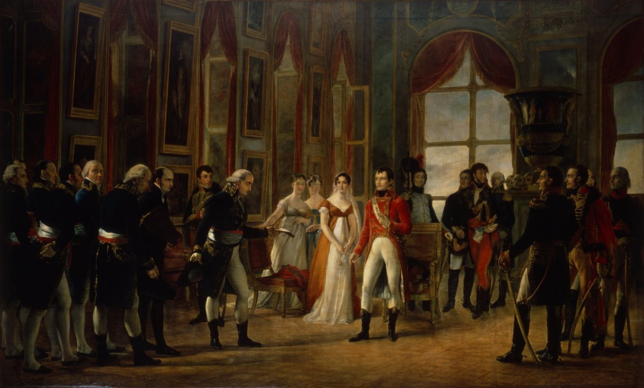 Napóleon fogadja a szenátorokat és császárrá nyilvánítja magát, 1804. május 18 alkotó: Georges Rouget