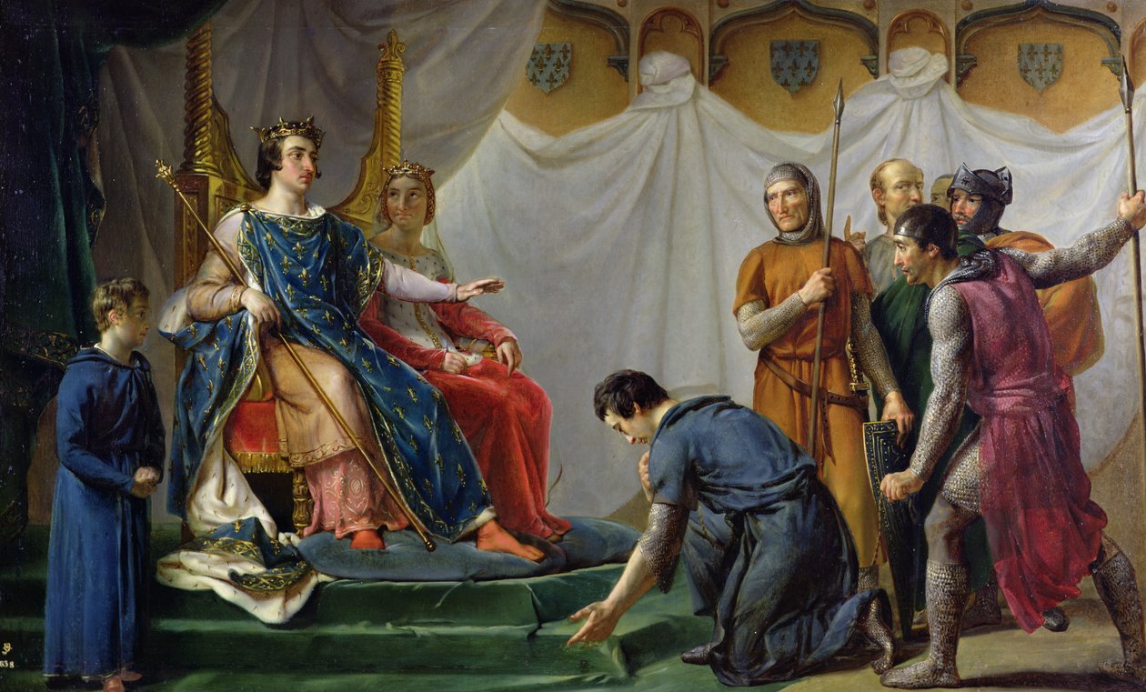 St. Louis (1214-70) Bocsánat Mauclerc alkotó: Georges Rouget