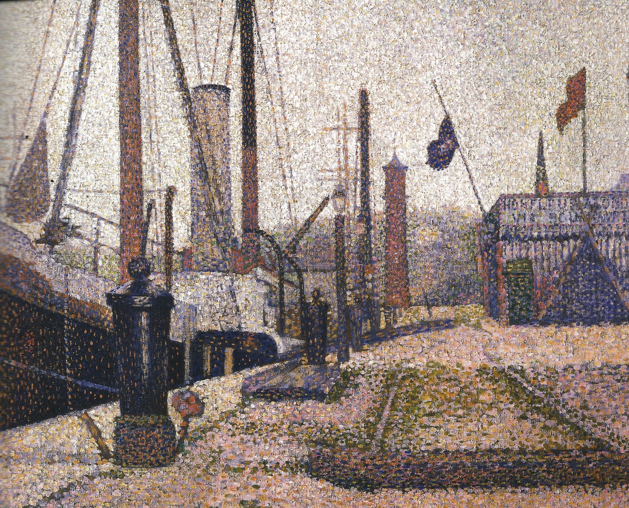 Honfleur kikötője alkotó: Georges Seurat