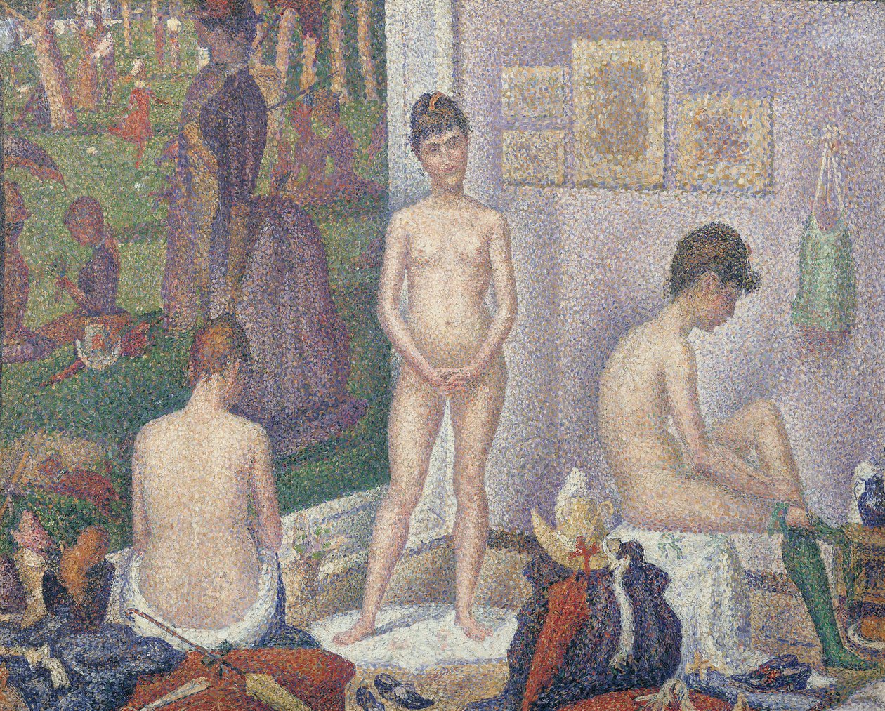 A modellek, 1888 alkotó: Georges Seurat