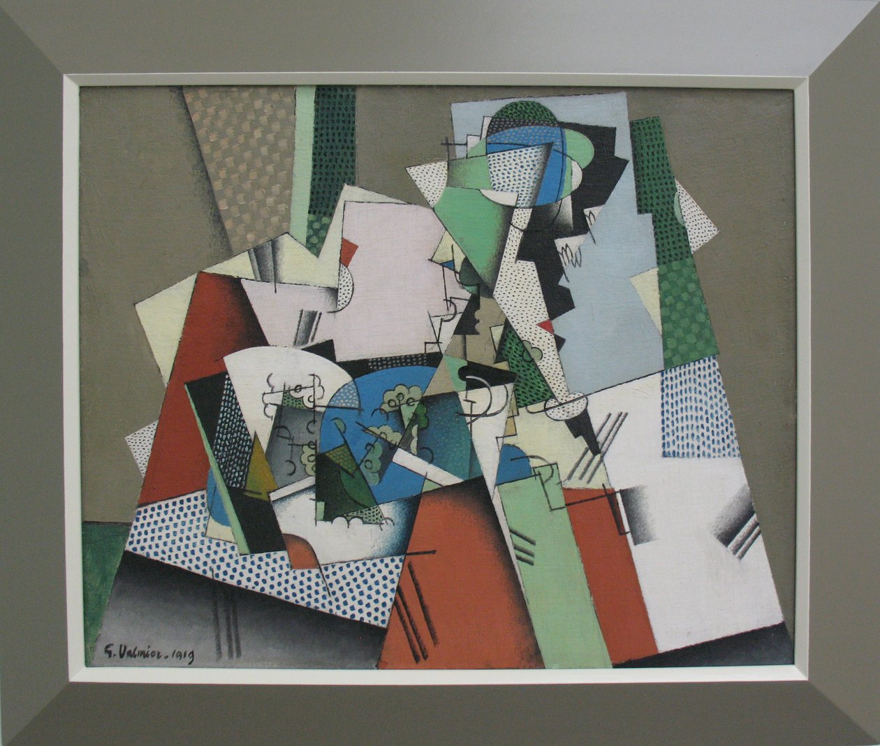 Geometriai csendélet Németül: Csendélet geometriai formákban Nederlands: Csendélet geometriai formákban In: InFrancais: Nature morte geometrique In alkotó: Georges Valmier