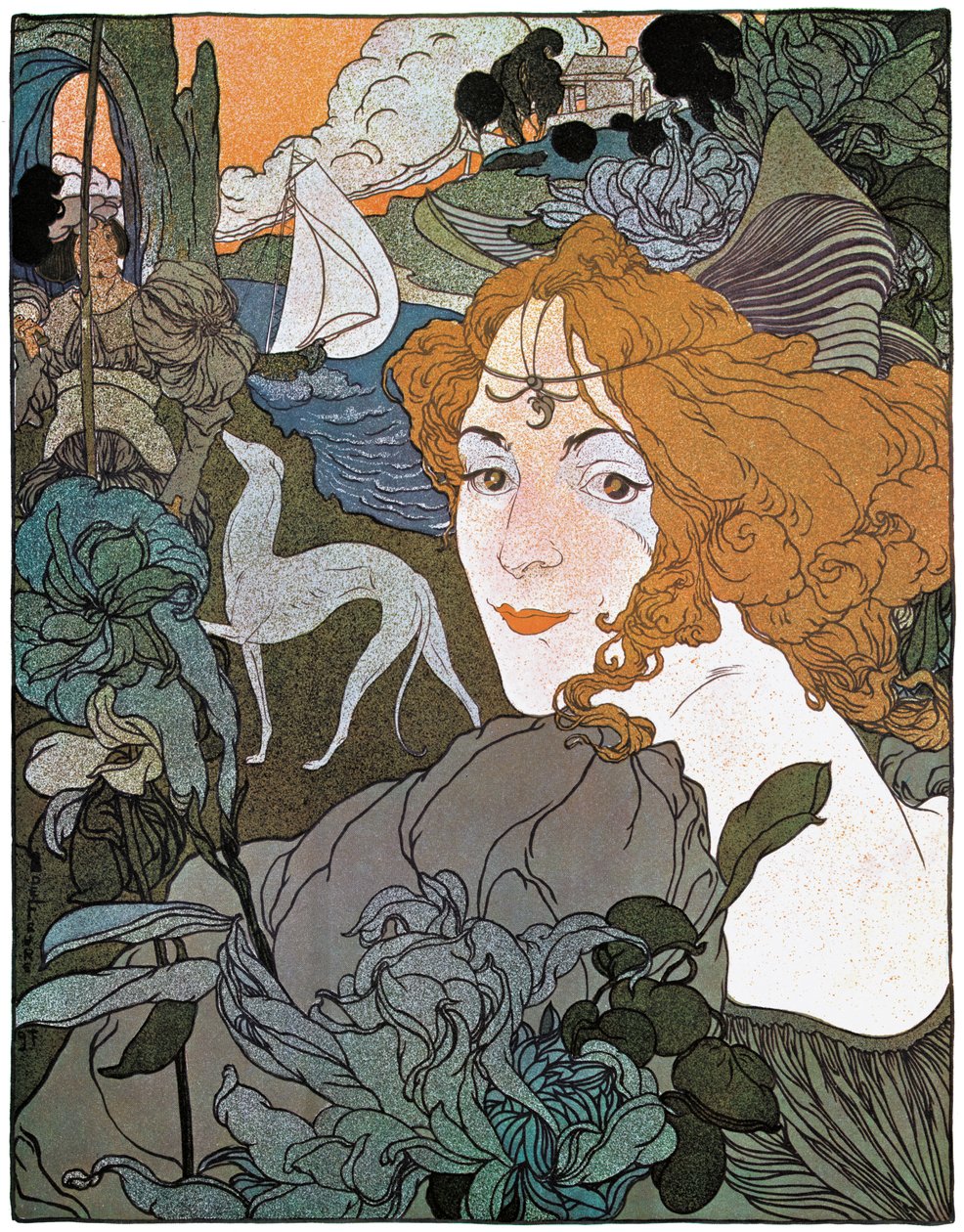 Diana, 1897 alkotó: Georges de Feure