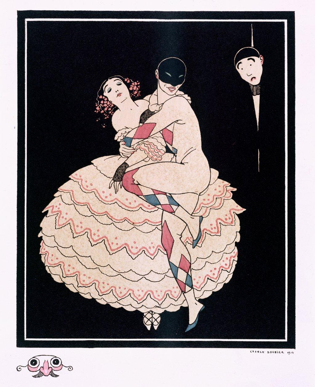 Karsavina, kocsma. 1914 (színes litó) alkotó: Georges Barbier