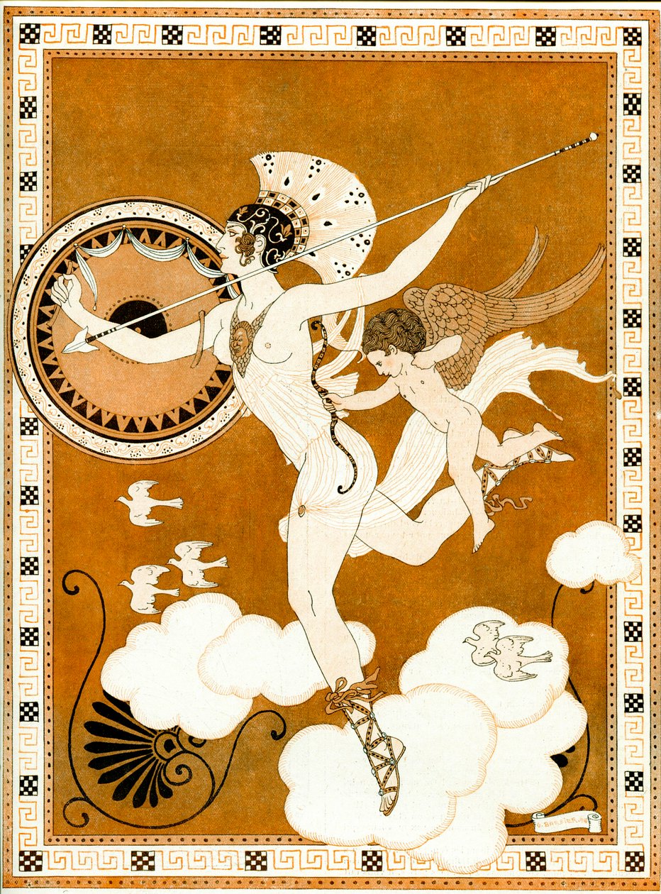 Az Amazon 1916 (stencil) alkotó: Georges Barbier
