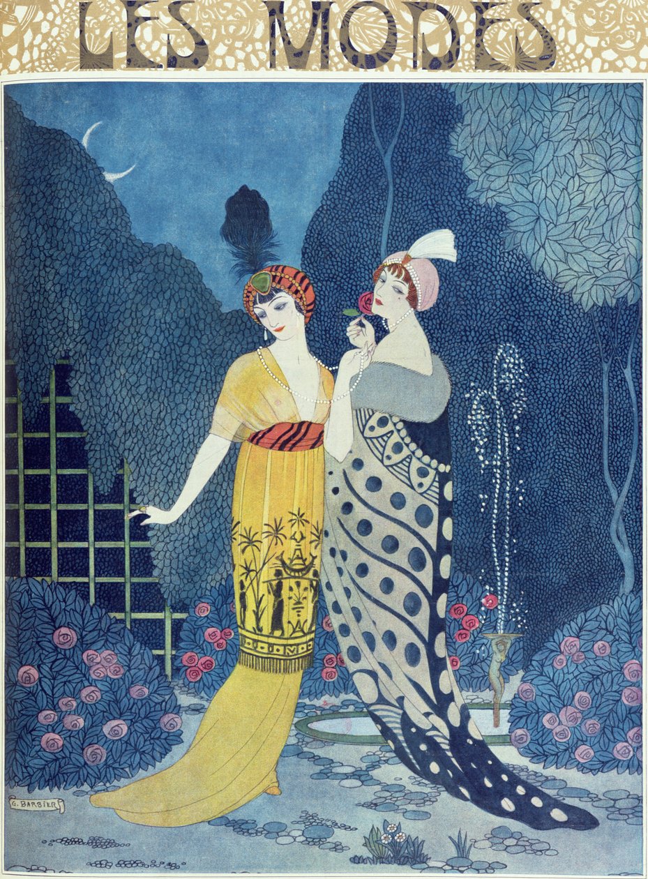 Les Modes (színes litho) alkotó: Georges Barbier