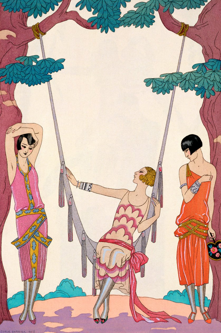 "Nyár", 1925 alkotó: Georges Barbier