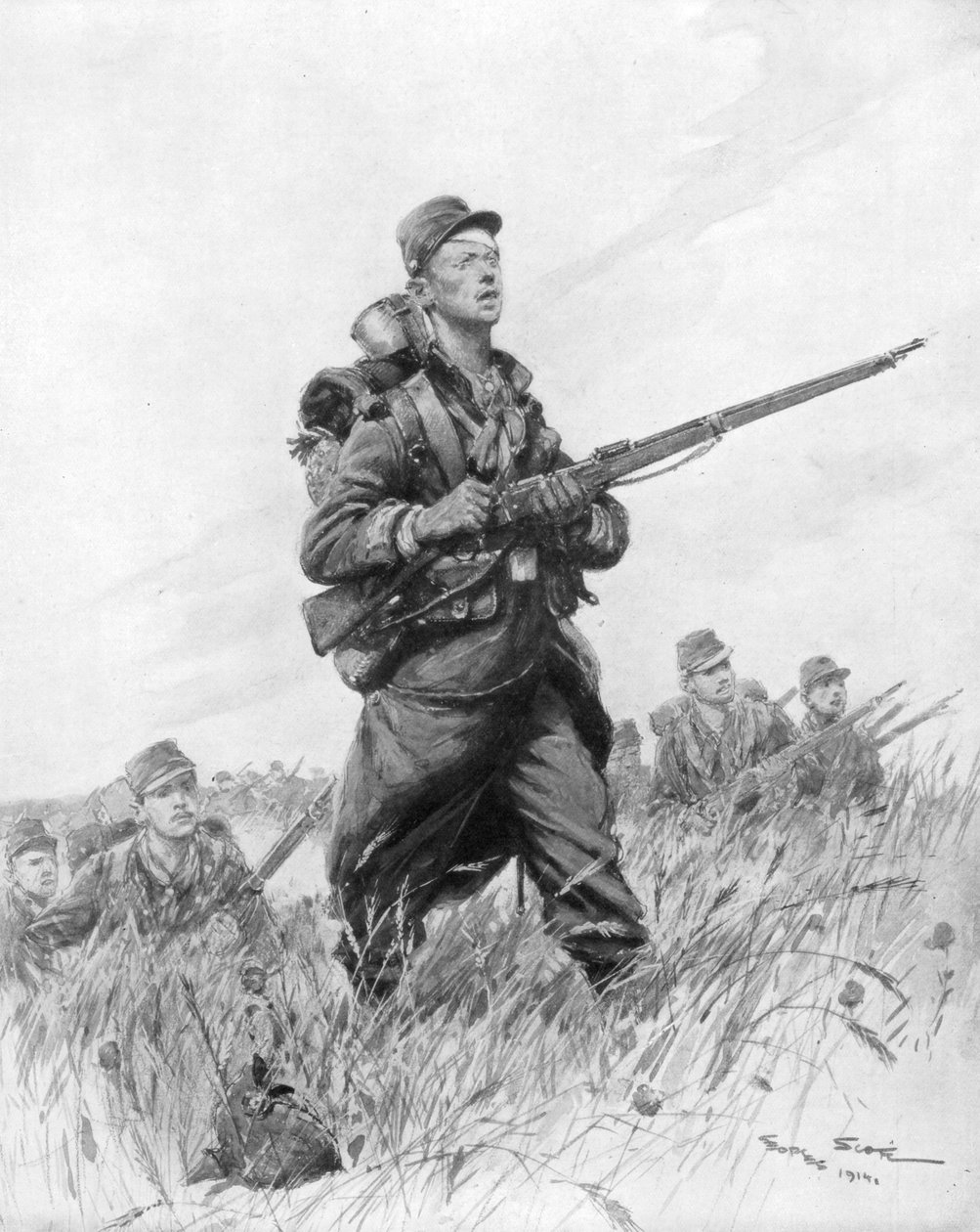 És most... Előre !, 1914, 1926. alkotó: Georges Bertin Scott