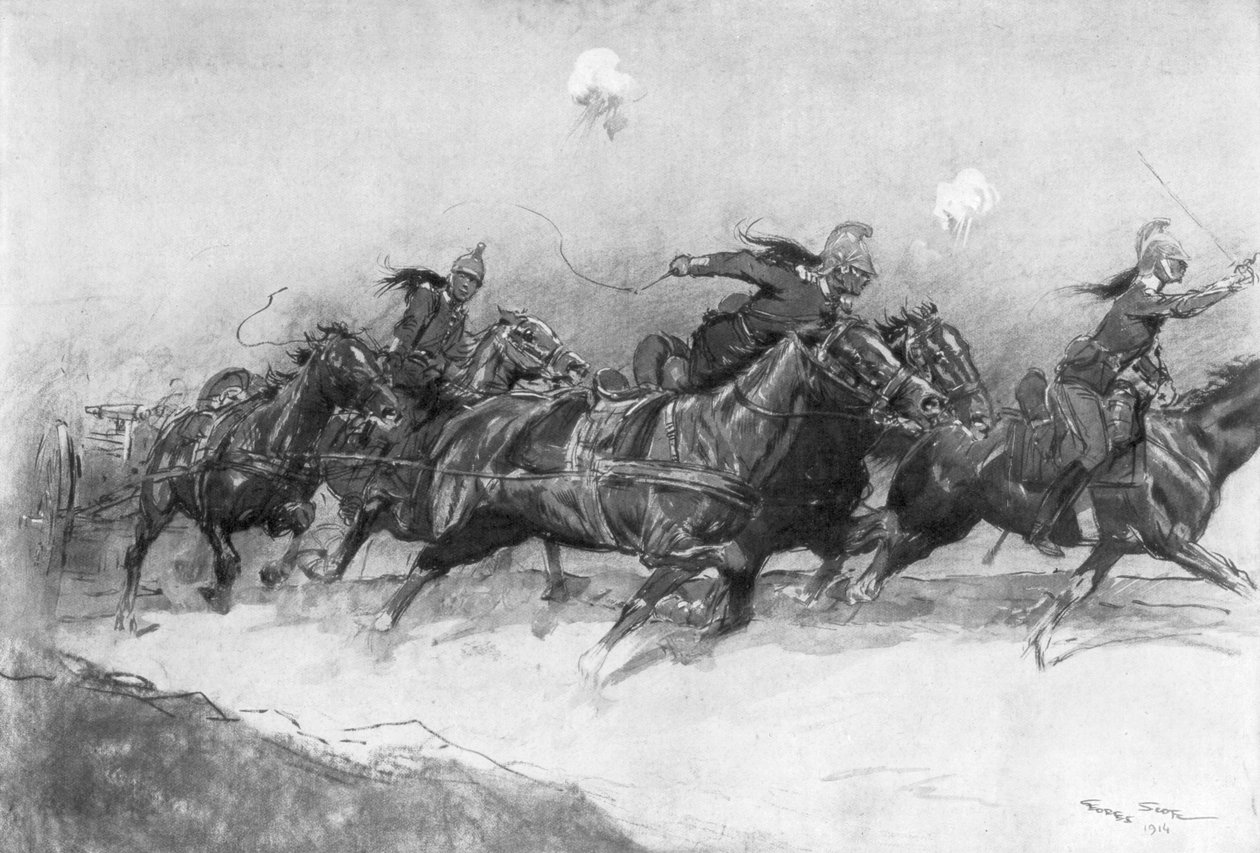 Tűz alatt, 1914, 1926. alkotó: Georges Bertin Scott