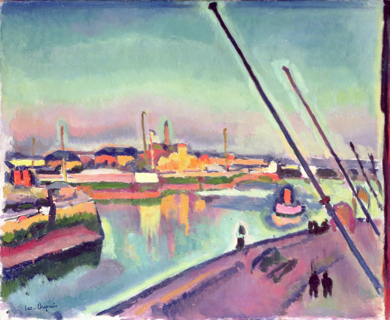 Quai Notre-Dame, Le Havre, 1908 alkotó: Georges Dupuis