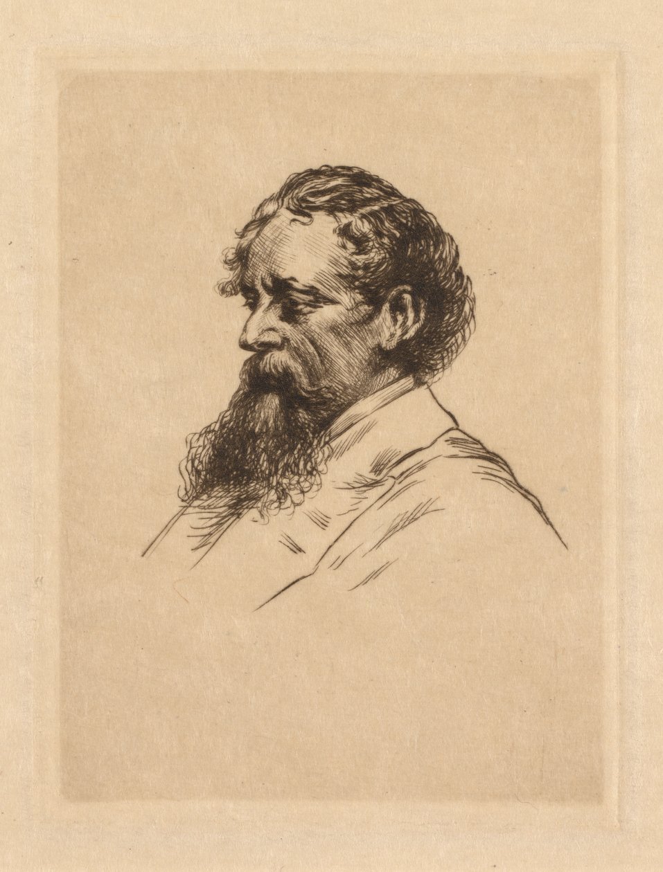 Charles Dickens portréja alkotó: Georges Gorvel