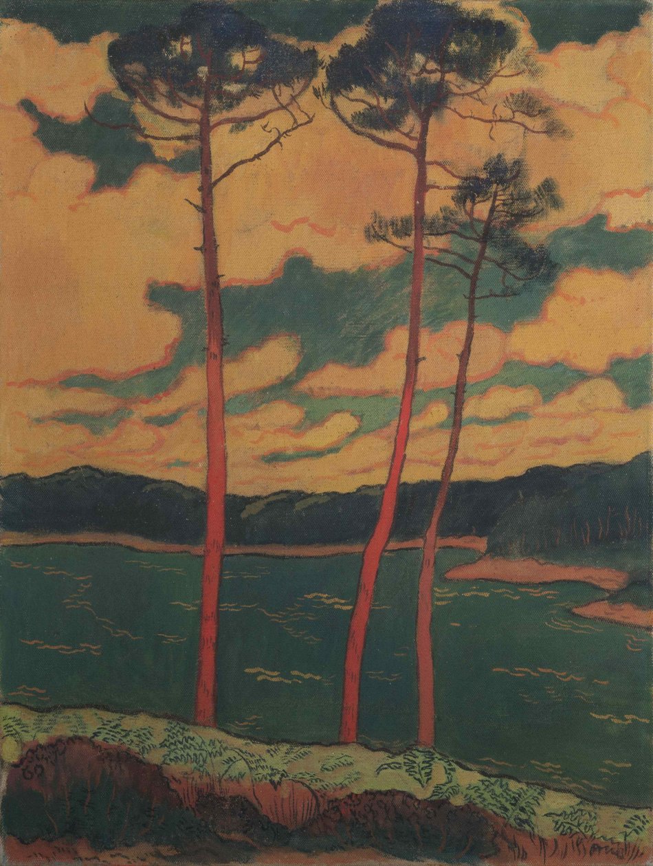 A vörös fenyők, 1888. alkotó: Georges Lacombe