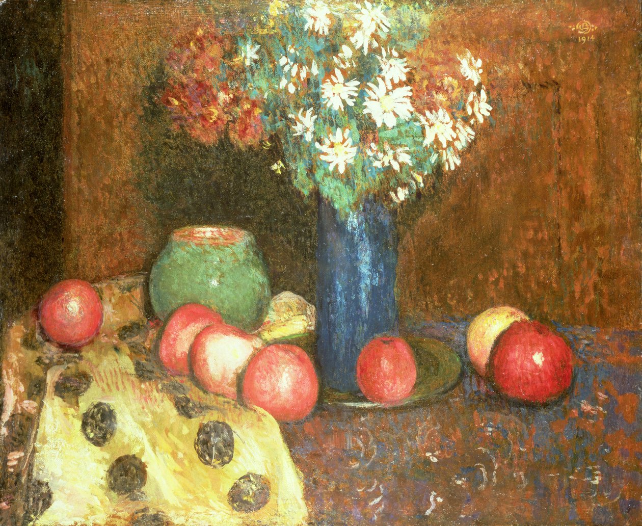 Csendélet gyümölccsel alkotó: Georges Lemmen