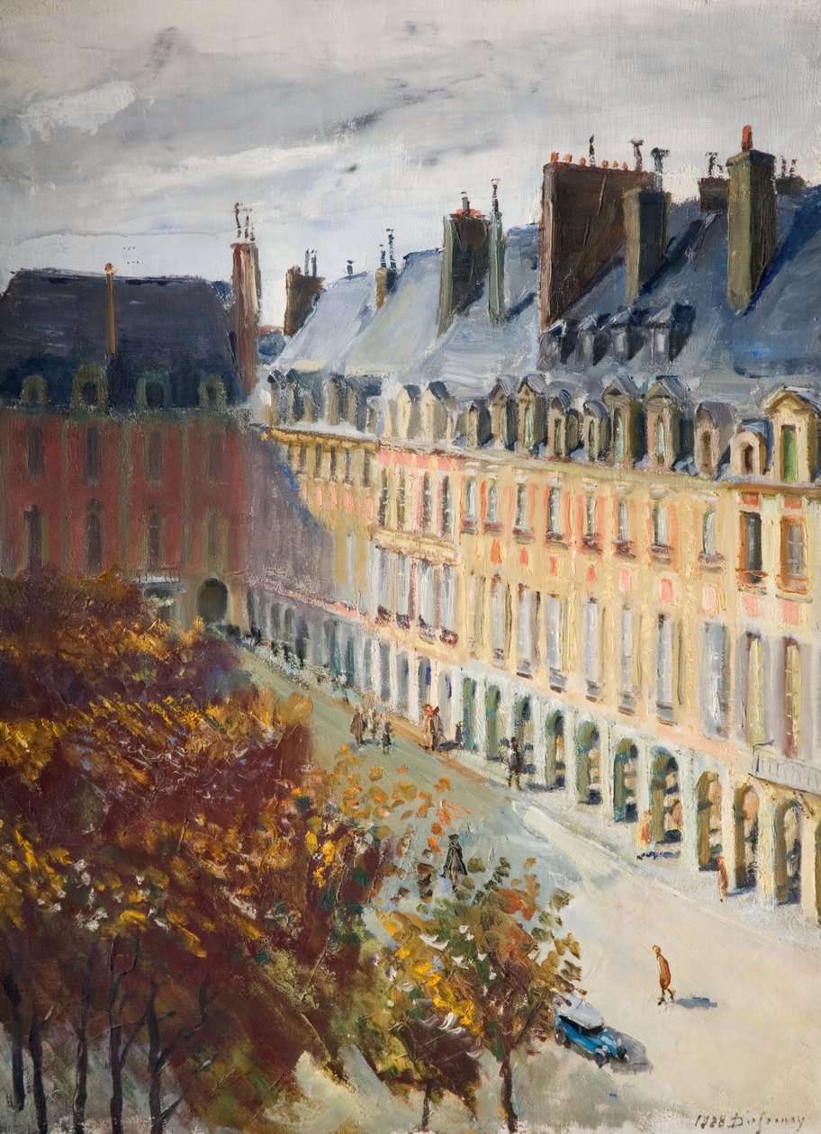 Place Des Vosges, 1928. alkotó: Georges Leon Dufrenoy