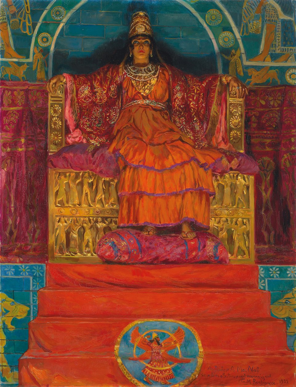Asszír királynője, 1932 alkotó: Georges Marie Rochegrosse
