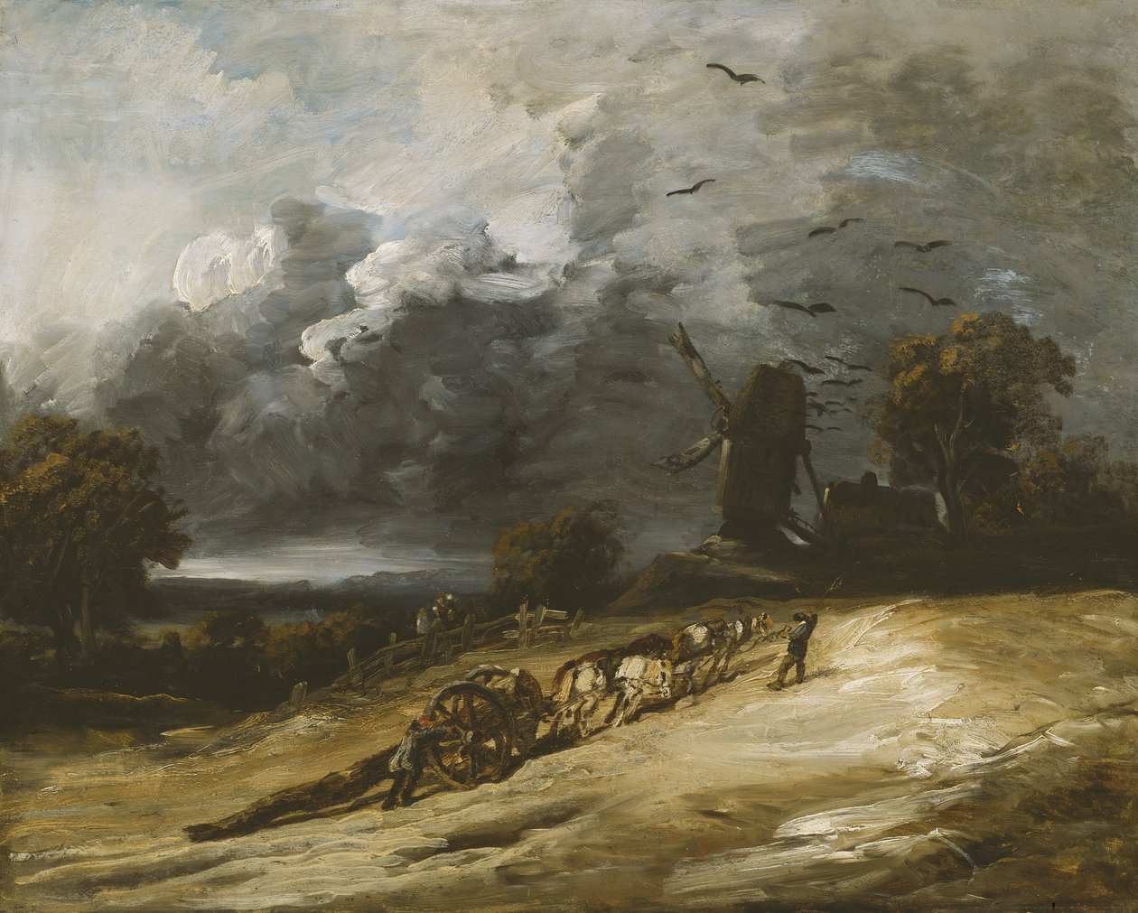 A vihar, 1814-30 alkotó: Georges Michel