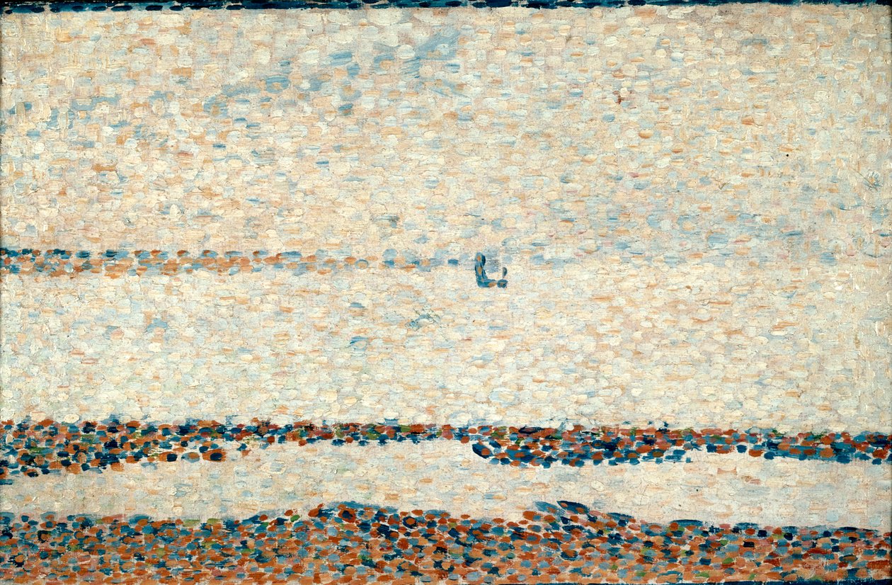 Gravelines strandja, 1890 alkotó: Georges Pierre Seurat