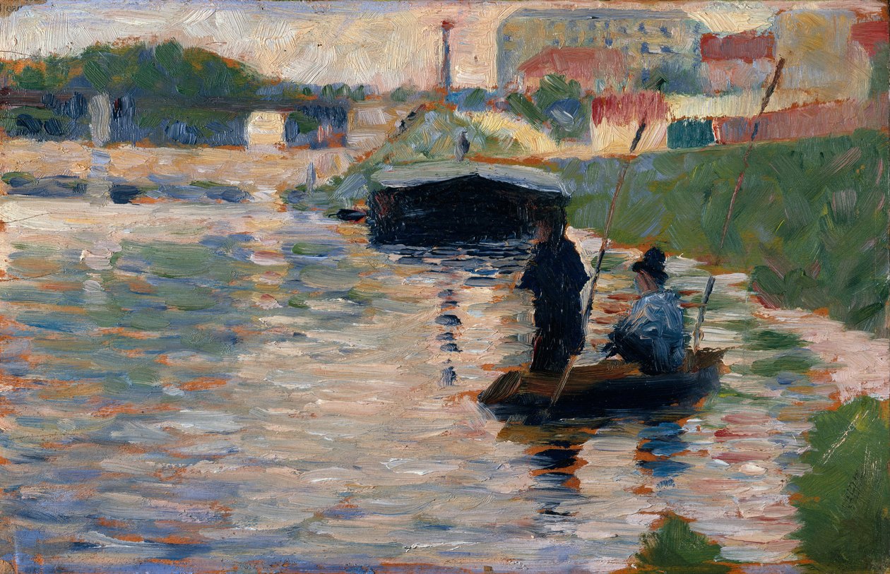 Kilátás a Szajnára, 1882-83. alkotó: Georges Pierre Seurat
