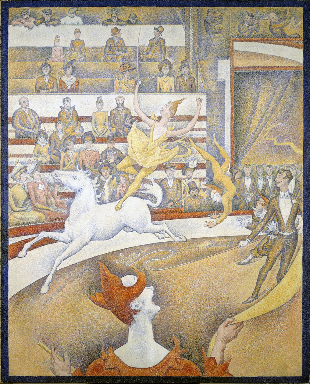 Cirkusz alkotó: Georges Seurat
