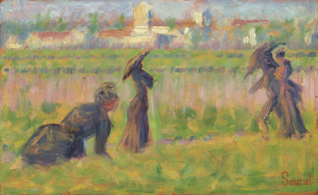 Alakok egy tájban alkotó: Georges Seurat
