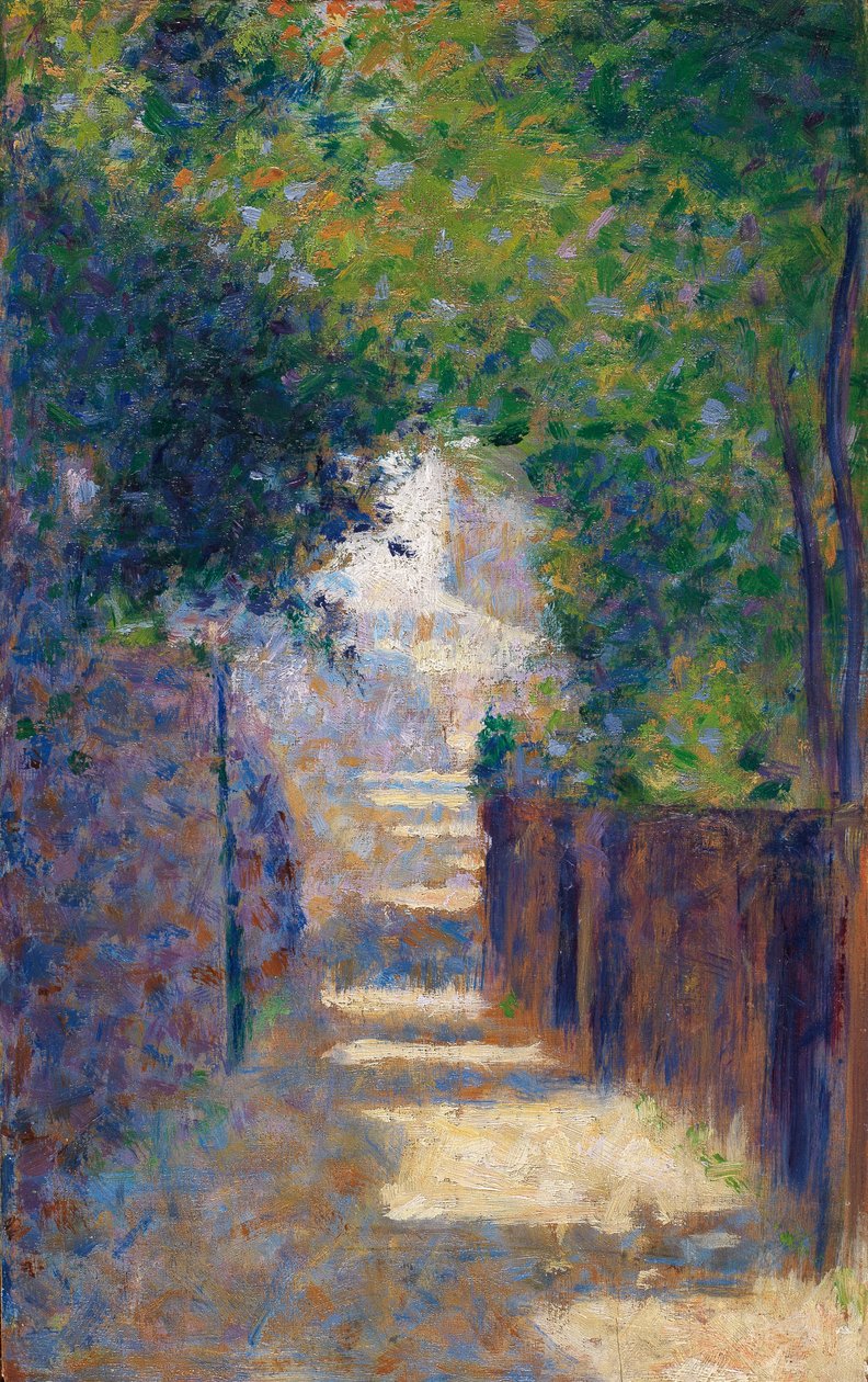 Rue St. Vincent in Spring, 1884 körül alkotó: Georges Seurat
