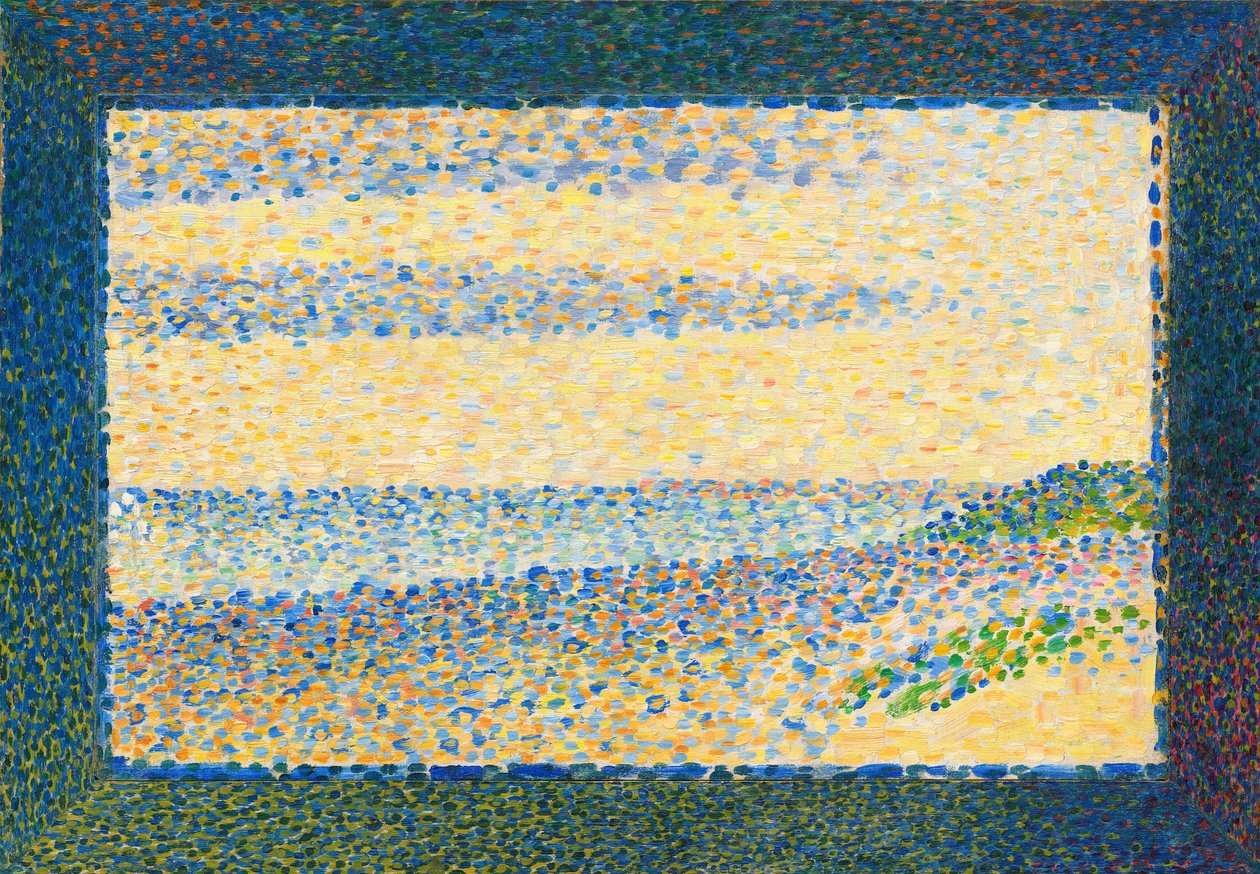 Tengeri táj (kavicsos) alkotó: Georges Seurat