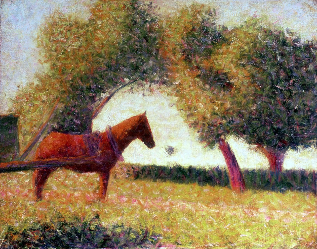 A béklyózott ló, 1883 alkotó: Georges Seurat