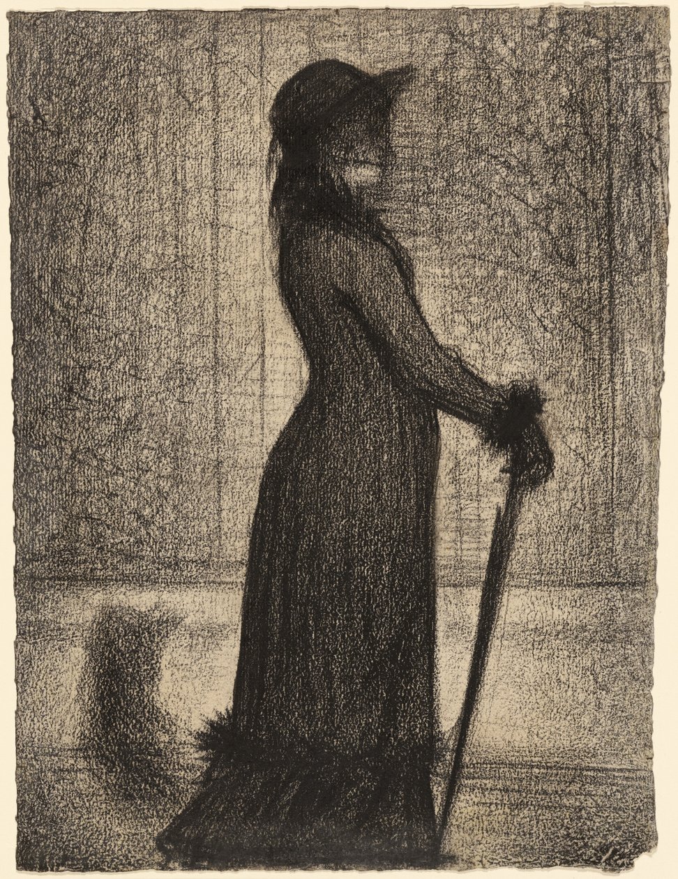 Nő Sétáló alkotó: Georges Seurat