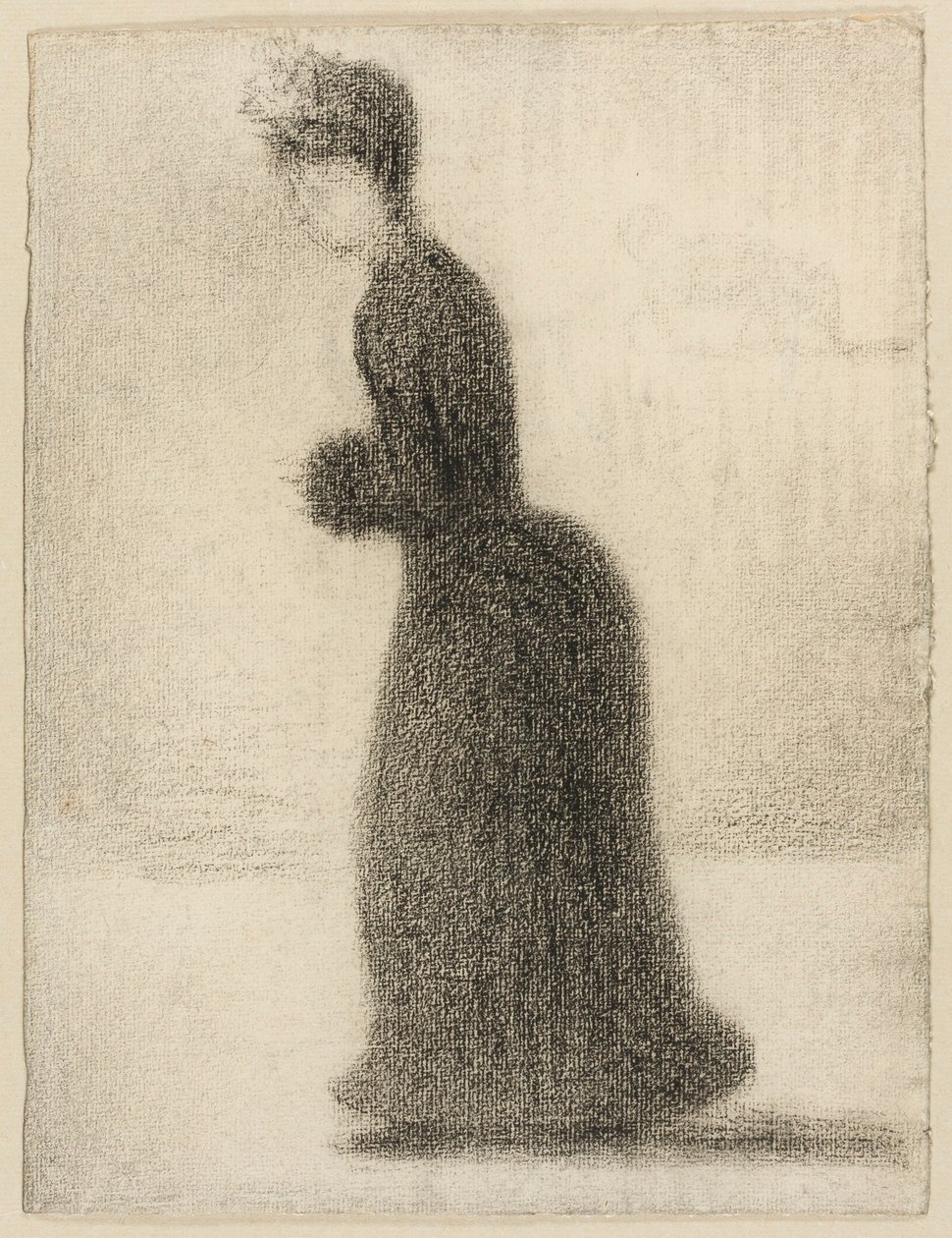 Nő egy Muffal alkotó: Georges Seurat