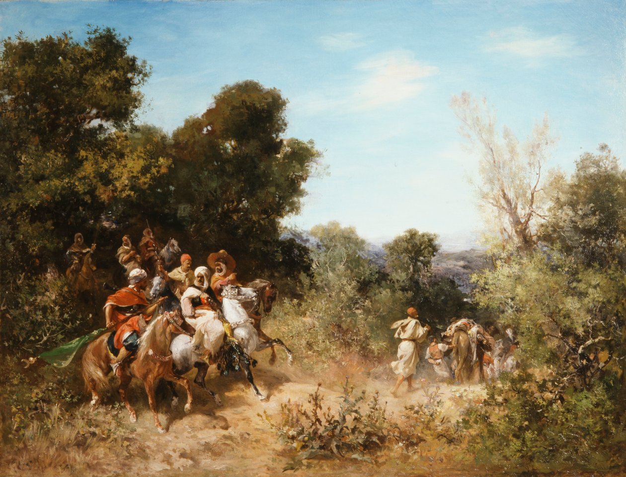 arab lovasok, alkotó: Georges Washington