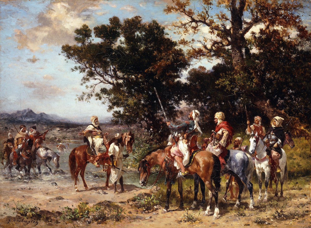 A vadászat kezdete, alkotó: Georges Washington