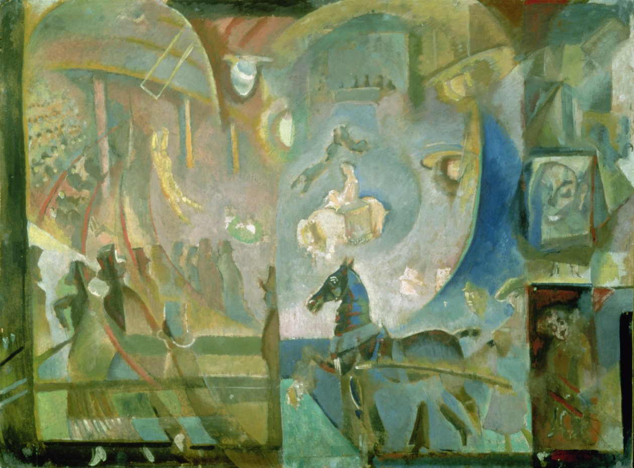 A cirkusz, 1910 körül alkotó: Georgij Bogdanovic Jakulov