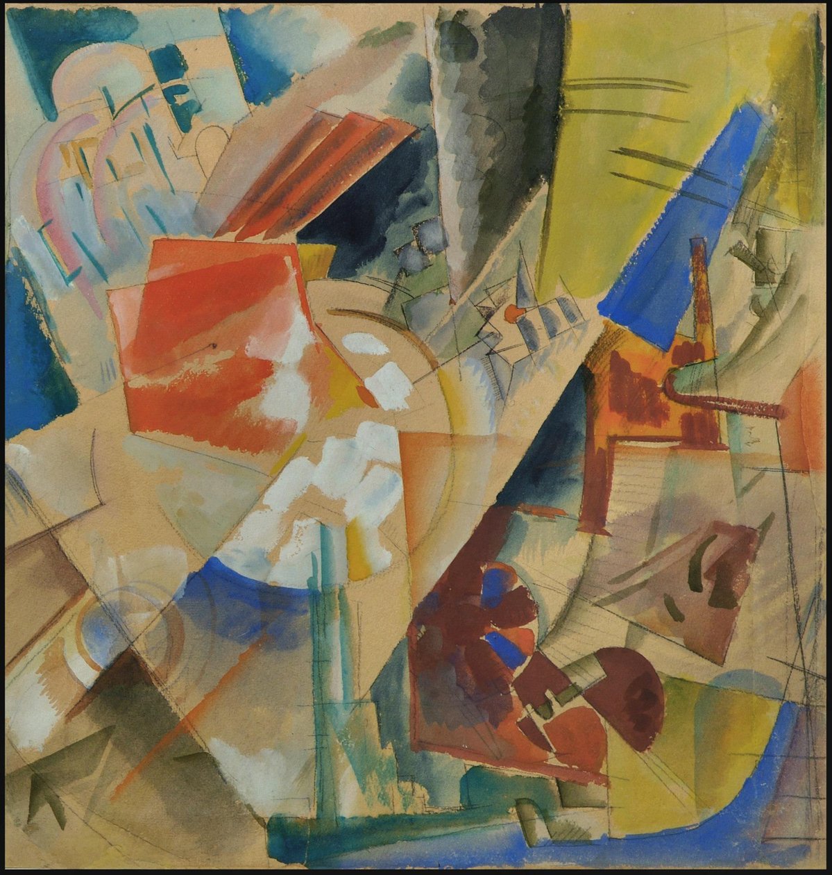 Konstruktív kompozíció, 1919. alkotó: Georgy Alexandrovich Echeistov