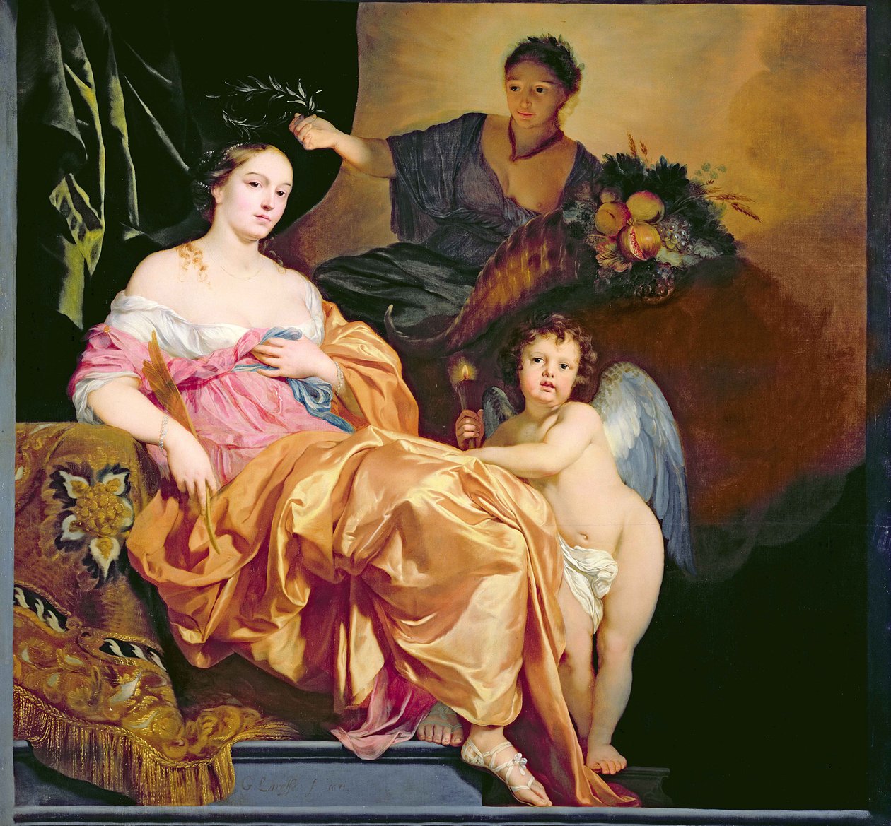 Marie de Cleves (1533-74) allegorikus portréja, 1671 alkotó: Gerard de Lairesse