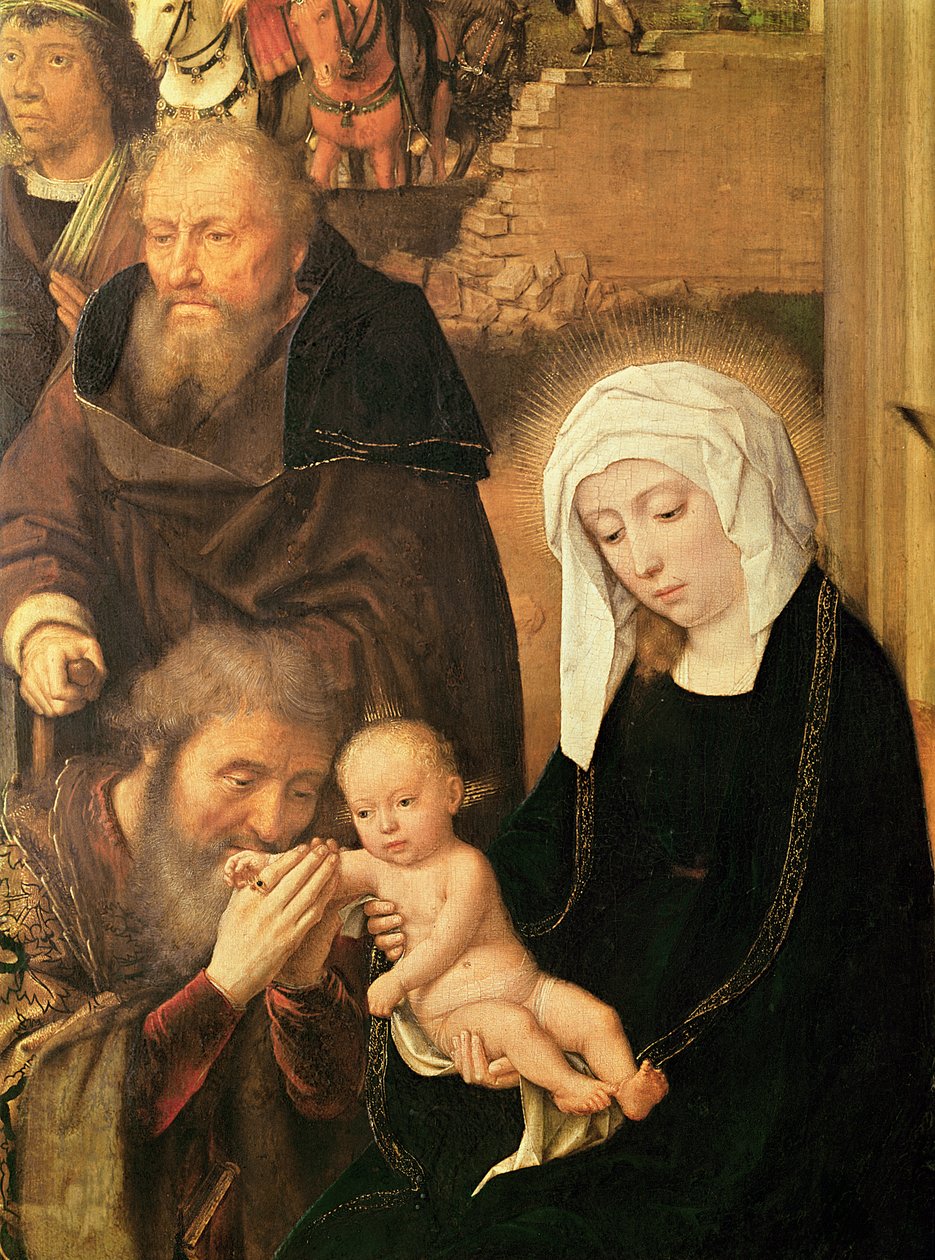 A mágusok imádása (olaj tölgyfa panelen) alkotó: Gerard David