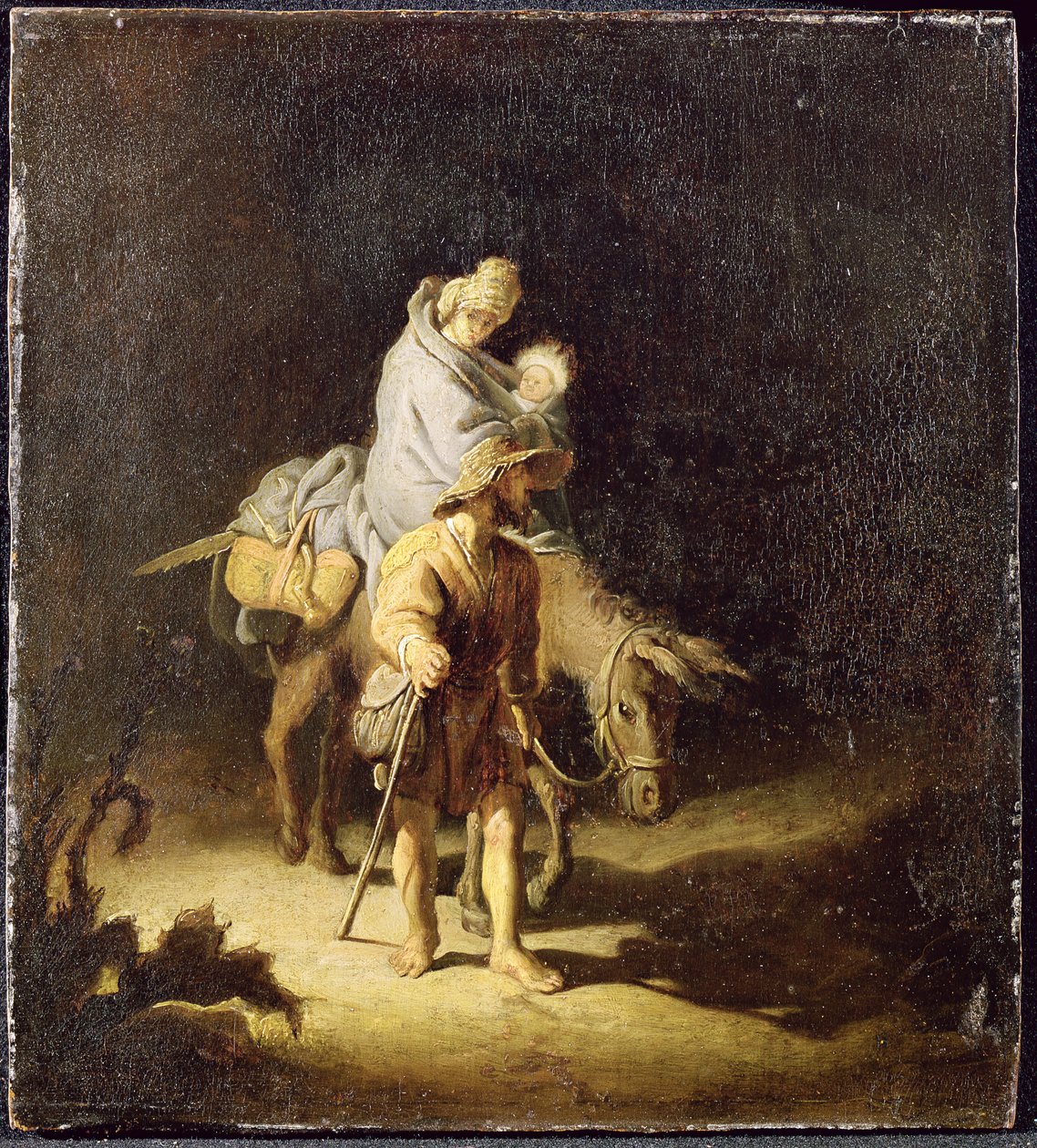 Repülés Egyiptomba alkotó: Gerrit Dou