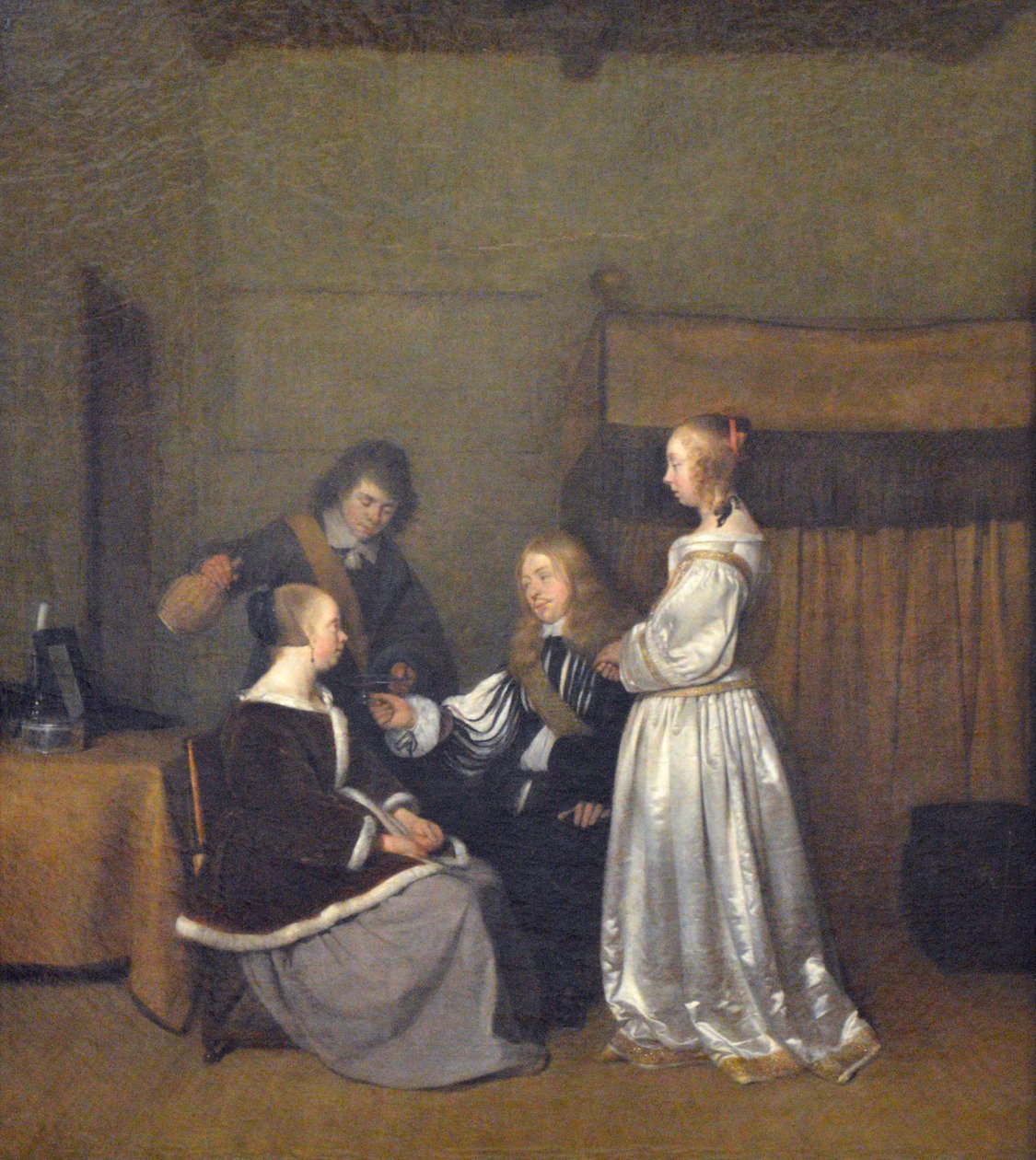 Galante beszélgetés alkotó: Gerard ter Borch