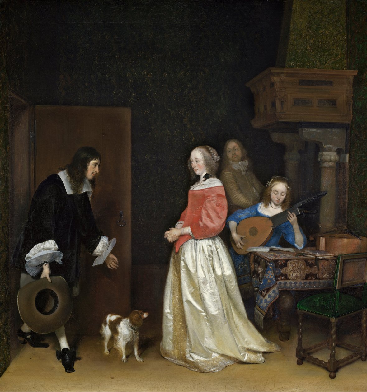 A kérők látogatnak alkotó: Gerard ter Borch