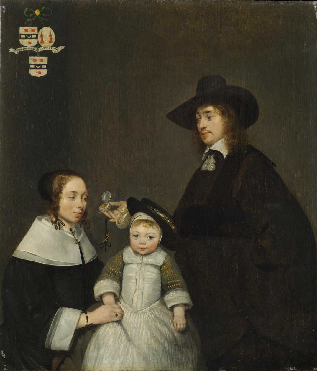 A Van Moerkerken család, 1653-54 körül alkotó: Gerard ter Borch