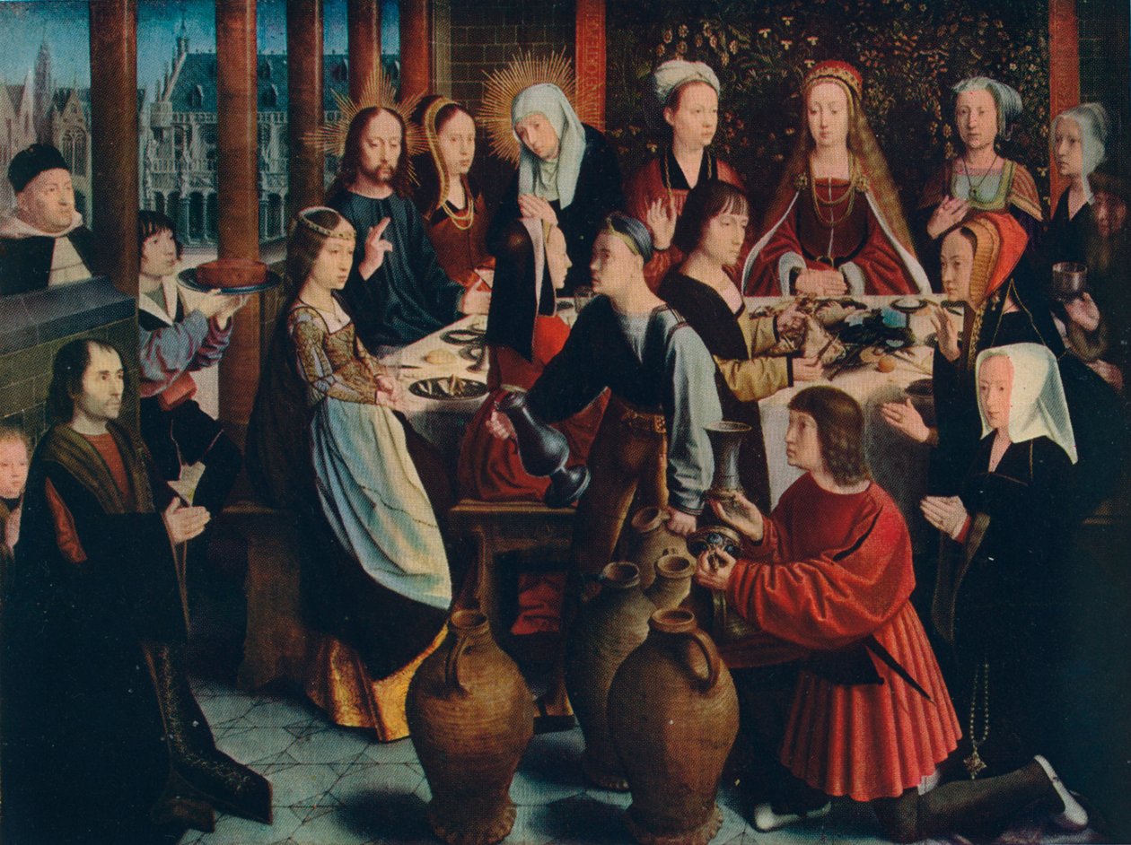 Házasság Kánában, 1500 alkotó: Gerard David
