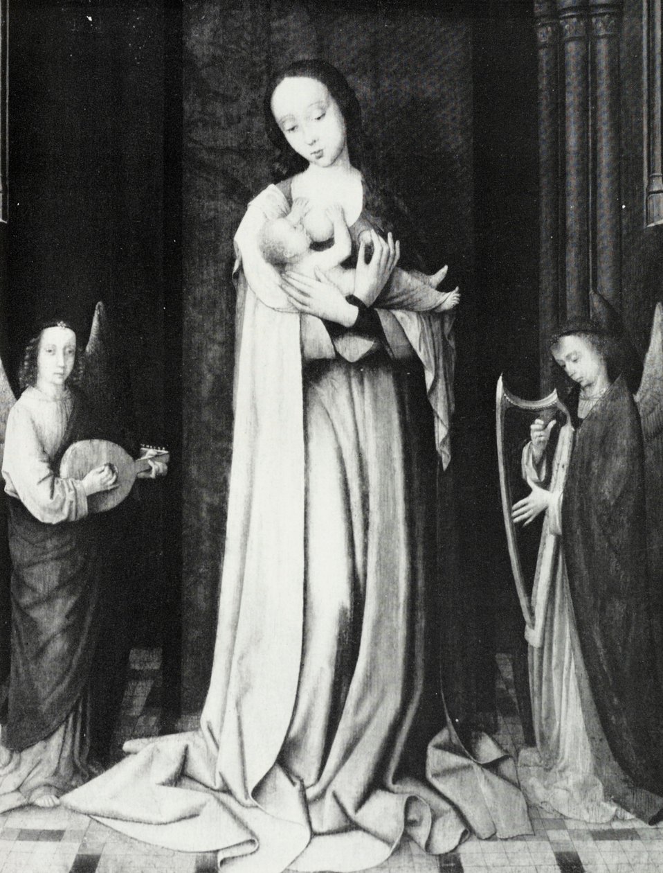 Szűz az apszisban alkotó: Gerard David