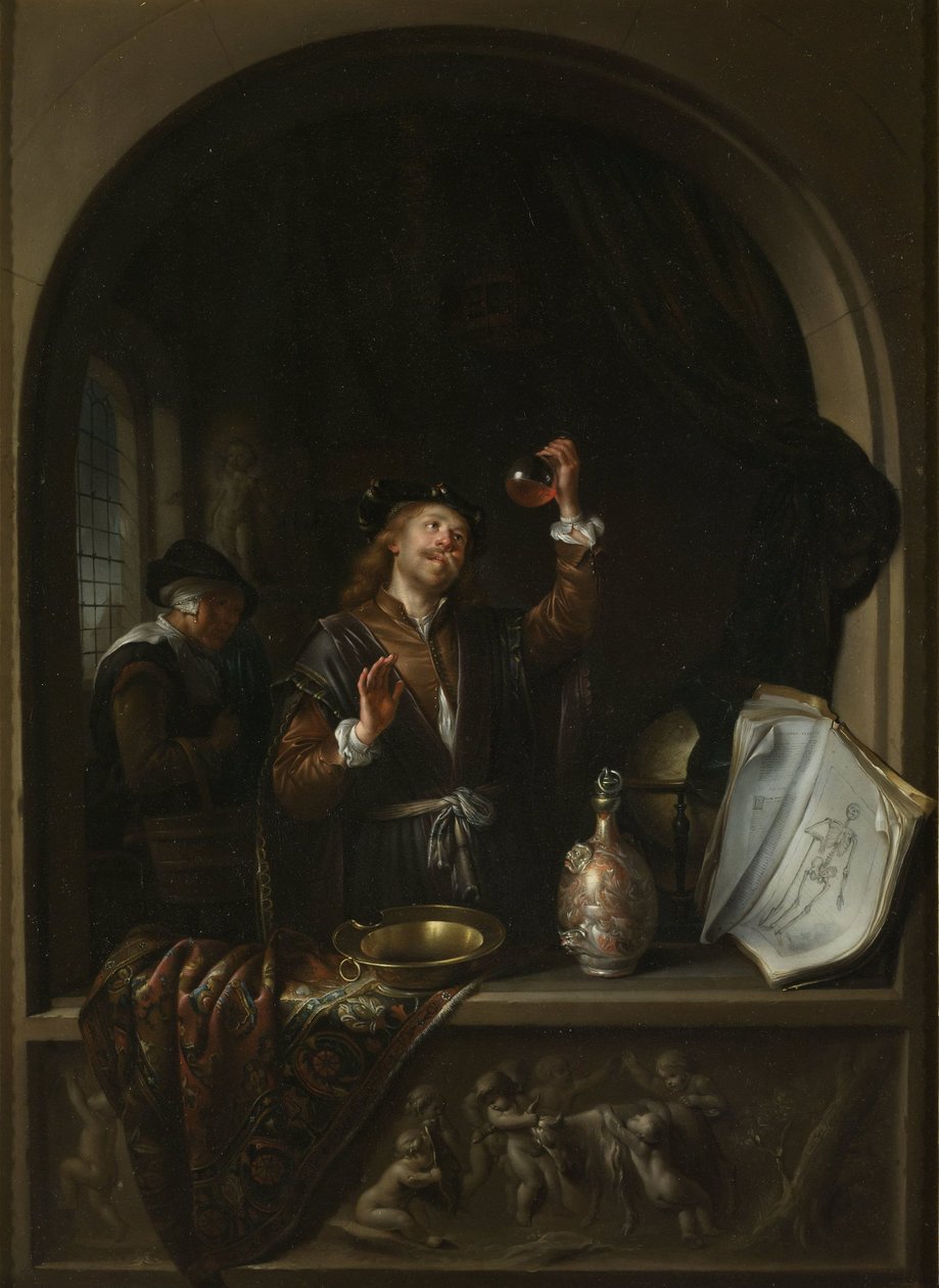 Az orvos alkotó: Gerard Dou (copy after)