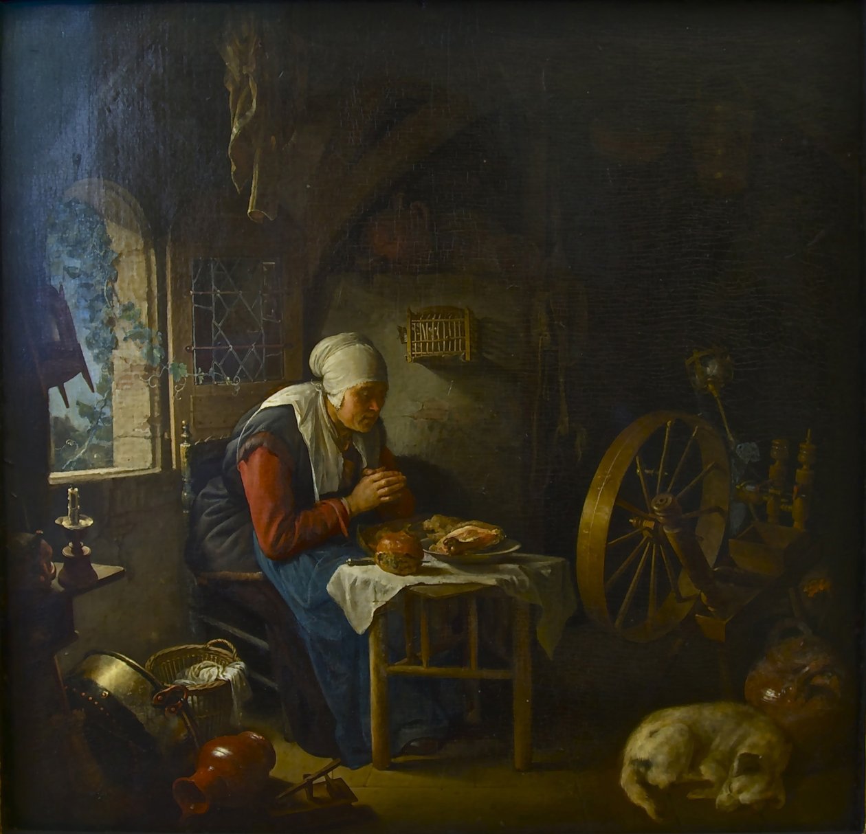 A fonó imája, 1645 alkotó: Gerrit Dou