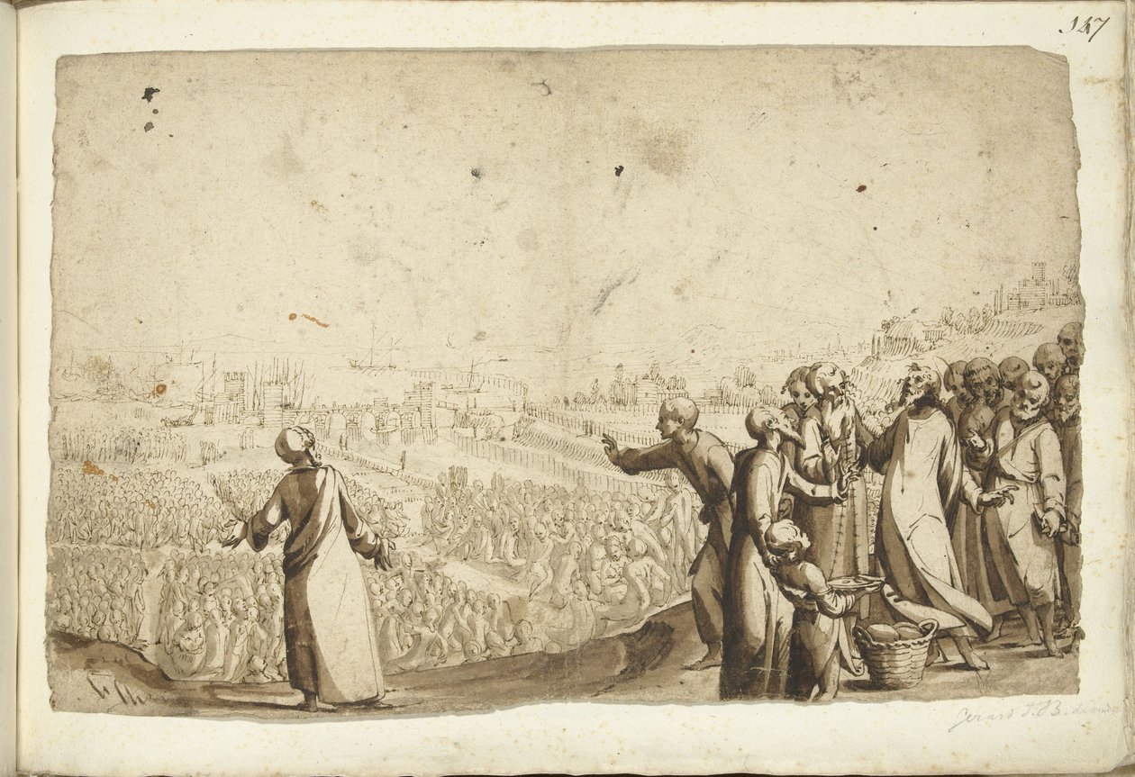 Krisztus táplálja a tömeget alkotó: Gerard ter Borch (I)