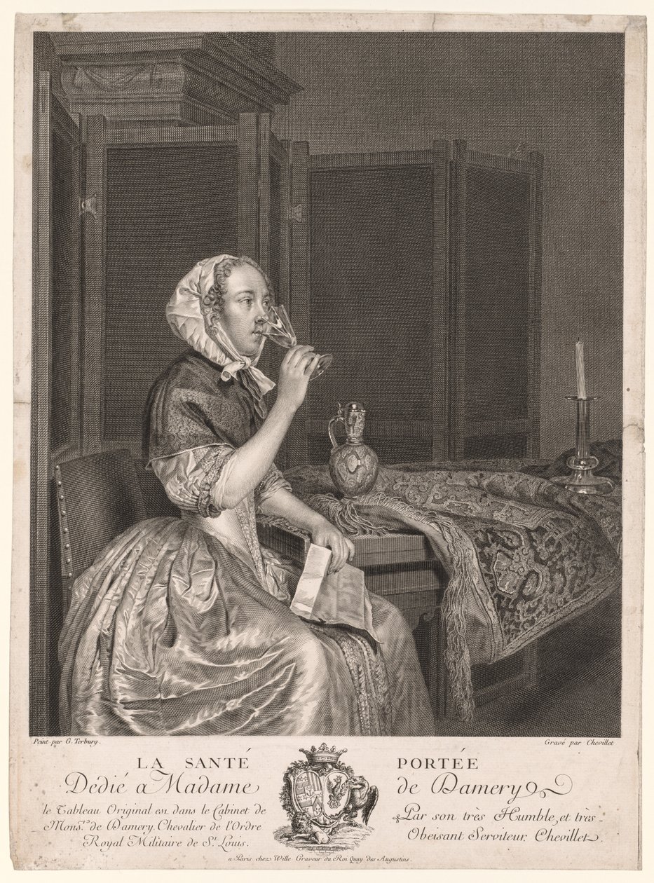 Pirítóst inni alkotó: Gerard ter Borch