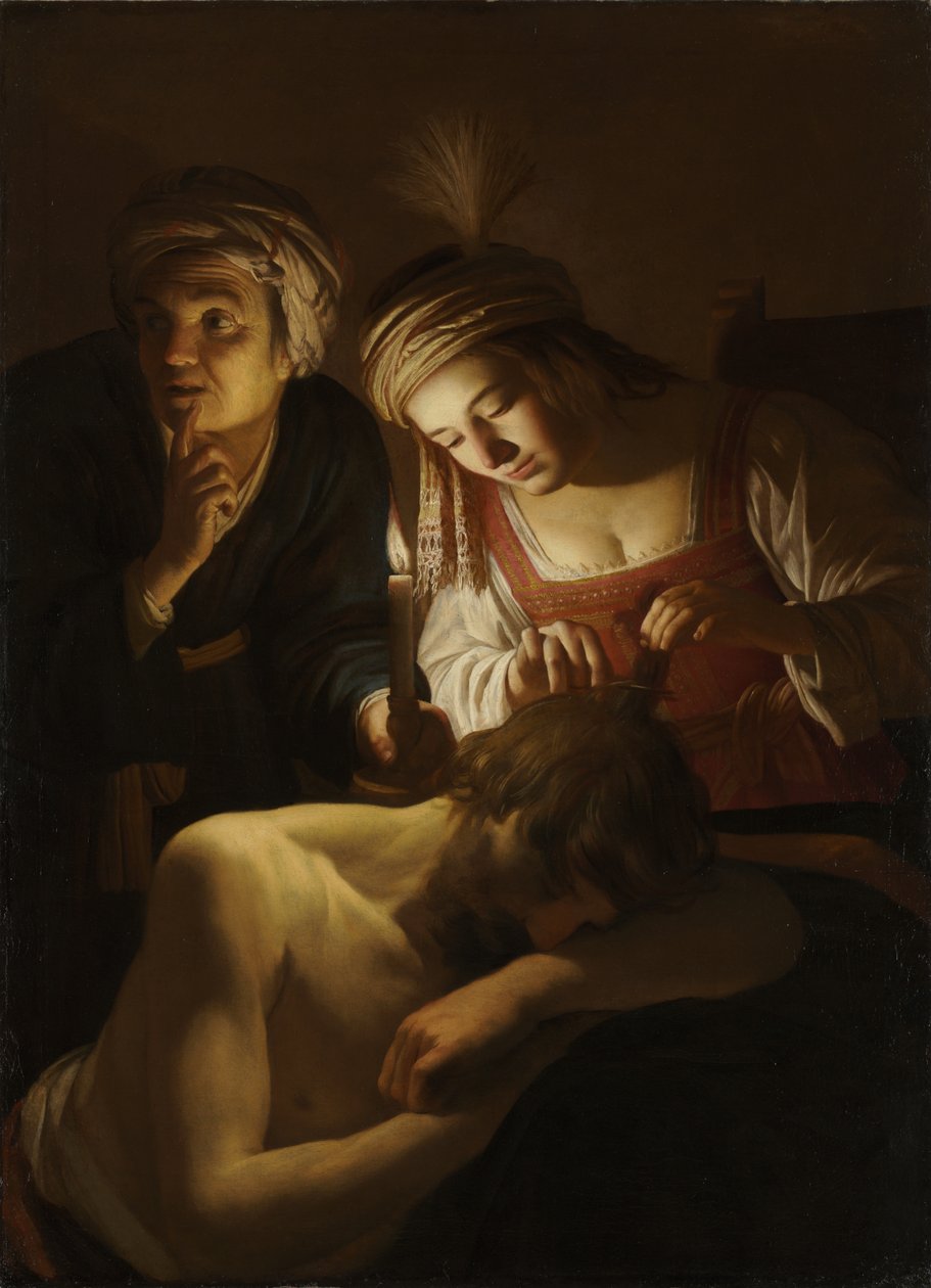 Sámson és Delila alkotó: Gerard van Honthorst