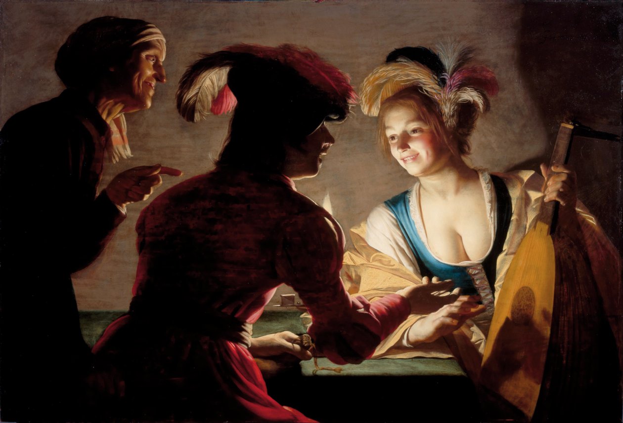 A beszerzőnő alkotó: Gerard van Honthorst