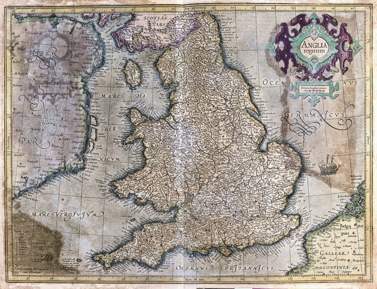 Anglia alkotó: Gerardus Mercator