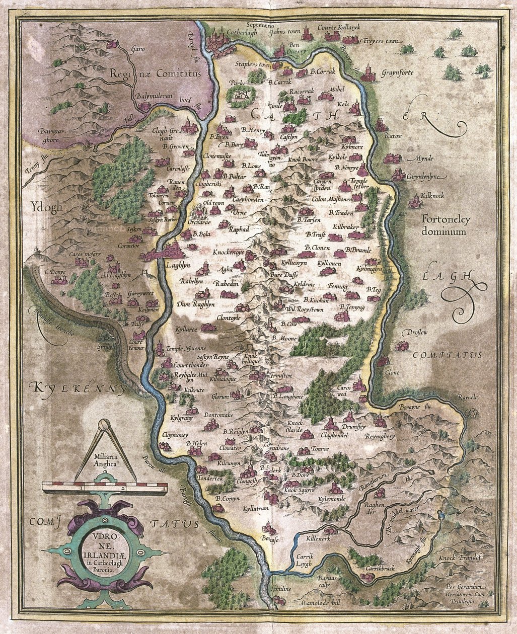 Írország (metszet alkotó: Gerardus Mercator